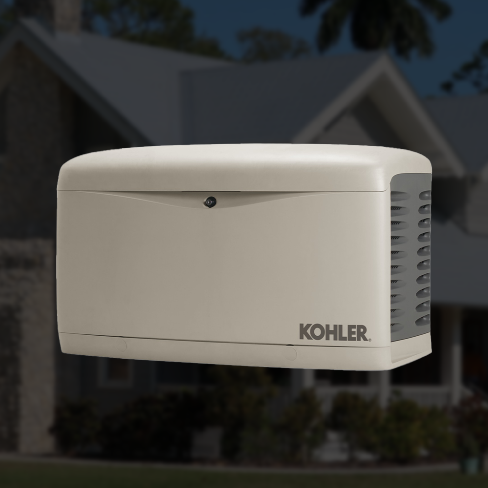 Kohler generator installation for residential or commercial backup power
